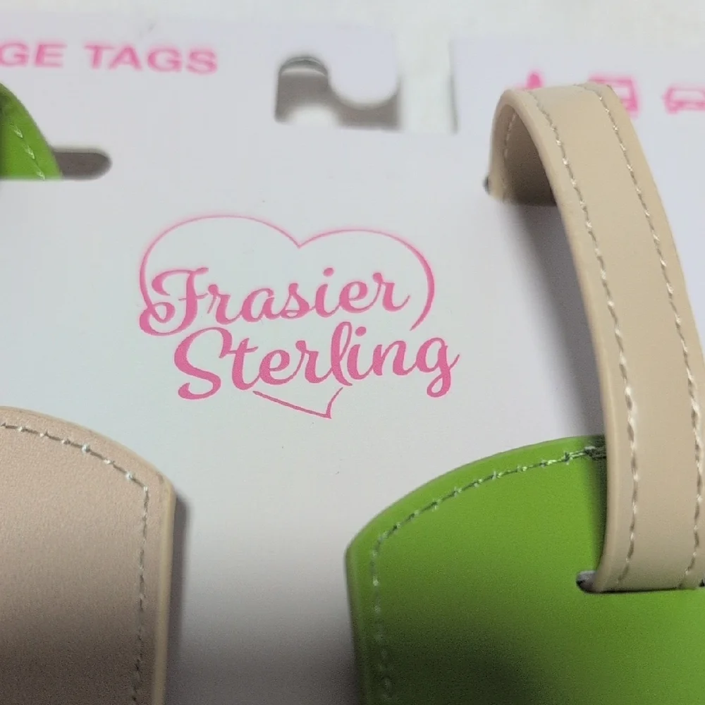 Frasier Sterling Lemon Theme Travel Luggage Tags - Picture 3 of 7